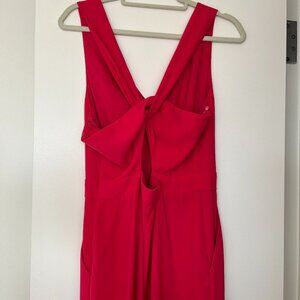 Eliza J Pink Jumpsuit with criss-cross back